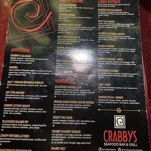 Menu as of 8/2/24