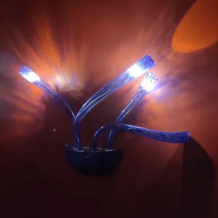 a close up of a light fixture