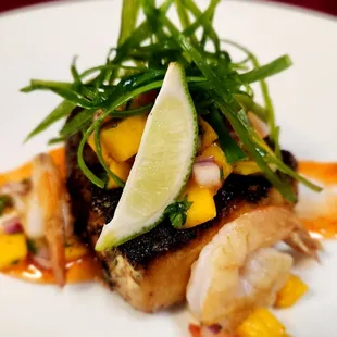 Caribbean Jerk Swordfish with Tropical Mango Salsa