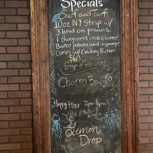 Happy hour and specials!