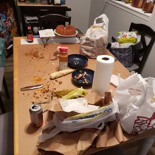 Our table after going through a dozen.