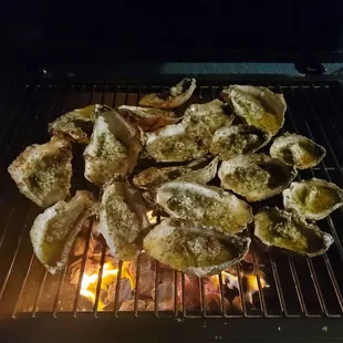  a close up of a grill