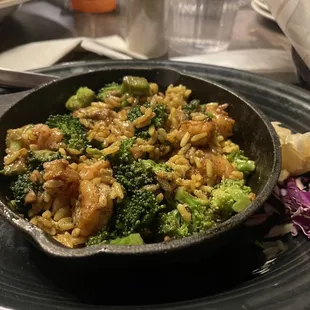 11/18/23 Shrimp Skillet with Steamed Broccoli