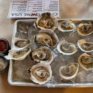 Left to right: 2 salty, 4 blue point, 6 bay