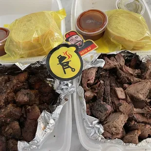 Pork burnt ends and brisket!