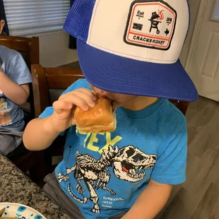 Got the merchandise and the meat! Bon appetite!