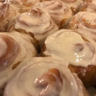 we&apos;re known for our amazing cinnamon and pecan caramel rolls!