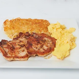 Pork Chops and Eggs