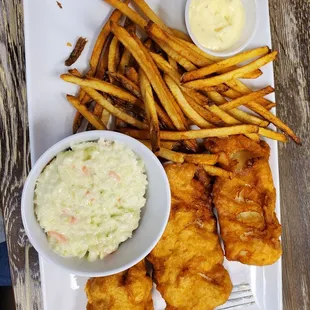 Beer battered fish was very good