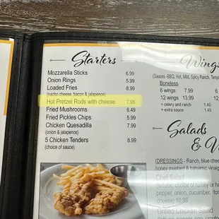 The Hot Pretzel Rods were EXCELLENT