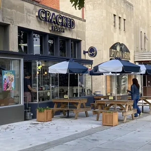 Outside patio seating