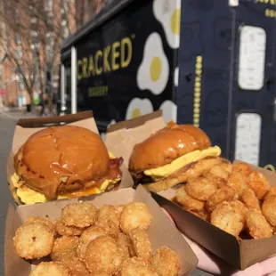 The Mayor x2 with Garlic Parm Tots
