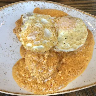 Biscuits &amp; Gravy (their gravy has chorizo!)