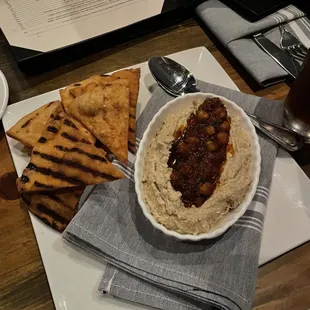 The hummus - delish!