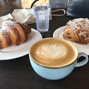 Lemon Curd Chocolate Croissant W/ Vanilla Latte