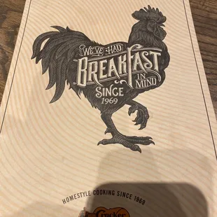 Menu front