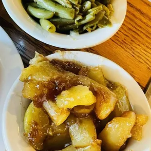 Fried Apples, Green Beans