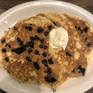Blueberry pancakes