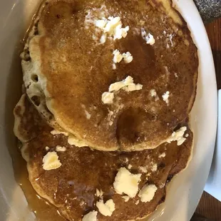 Lukewarm to cold pancakes- Butter will not melt