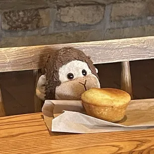 Nana Capello-Cullen with his cornbread last night.