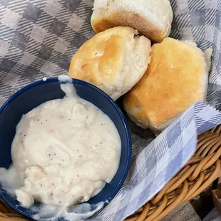 Biscuits and gravy