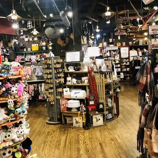 the inside of the store