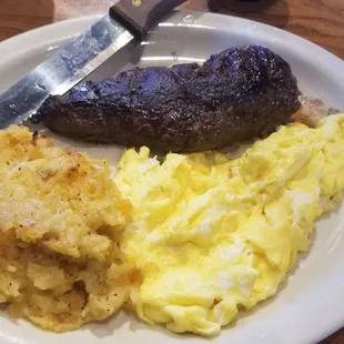Steak with Country Boy Breakfast