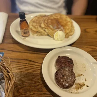 Pancakes and sausage