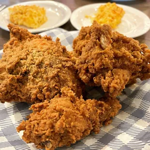 There's emptiness behind their eyes, there's dust in all their hearts  Golden Fried Chicken w/ double hashbrown casserole