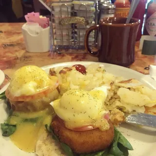 Crab Cake Benedict Breakfast