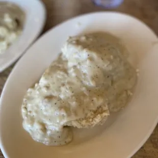 A La carte Biscuits and gravy ($5.99)