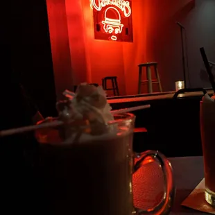 Hot buttery nipple drinks :)