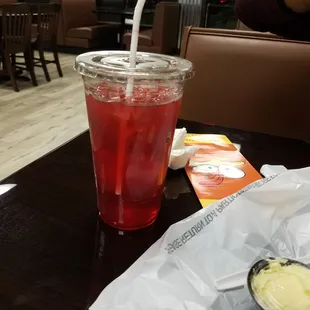 Red koolaid. It belongs with this menu.