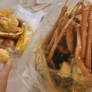 Drift combo and dungeness crab. Check out the plump scallop!