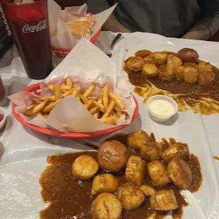 Scallops hot