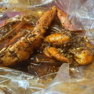 King Crab Legs ad headless shrimp    AMAZING!