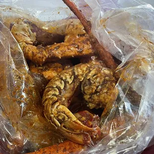 King crab and lobster tails