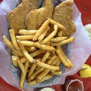 Fried catfish dinner.