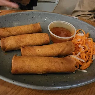 a plate of food on a table