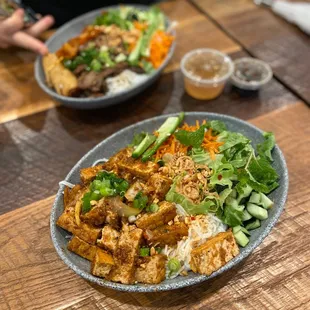 Lemongrass tofu vermicelli at Crackle Mi in Ballard.