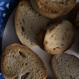 Toasted baguette bread