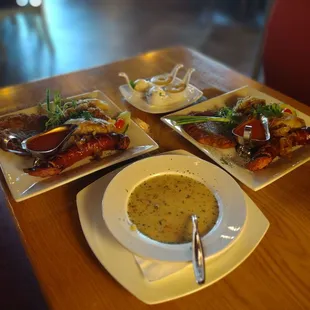 Polish Sampler Platter and White Bean Soup