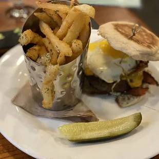 Breakfast burger