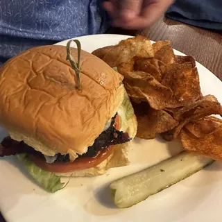 Blackened Blue Cheeseburger