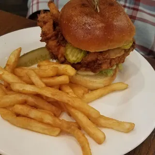 Dill Fried Chicken Breast Sandwich