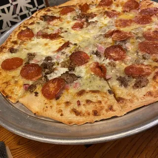 Meat Master Thin Crust Pizza