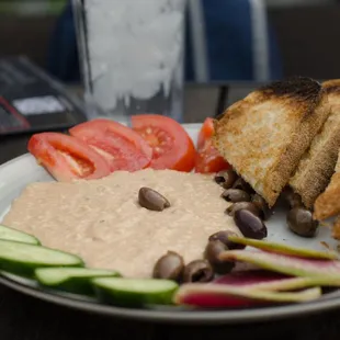 a plate of food on a table