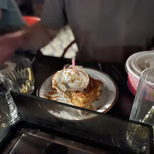 Pumpkin bread pudding