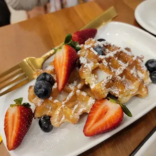 Tres leches waffles