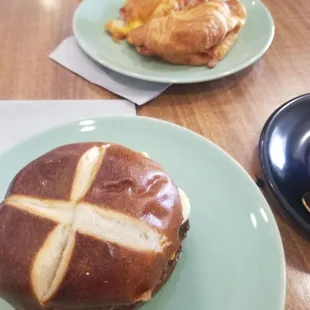Warm Croissant Sandwich